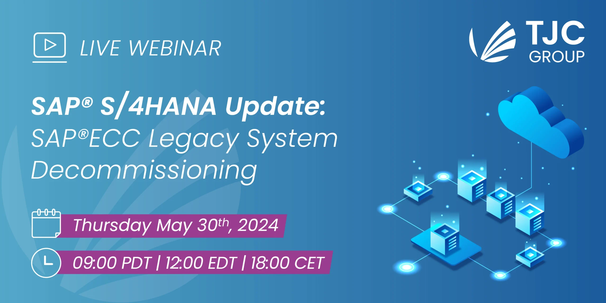 Header Webinar SAP® S/4HANA Update: SAP®ECC Legacy System Decommissioning